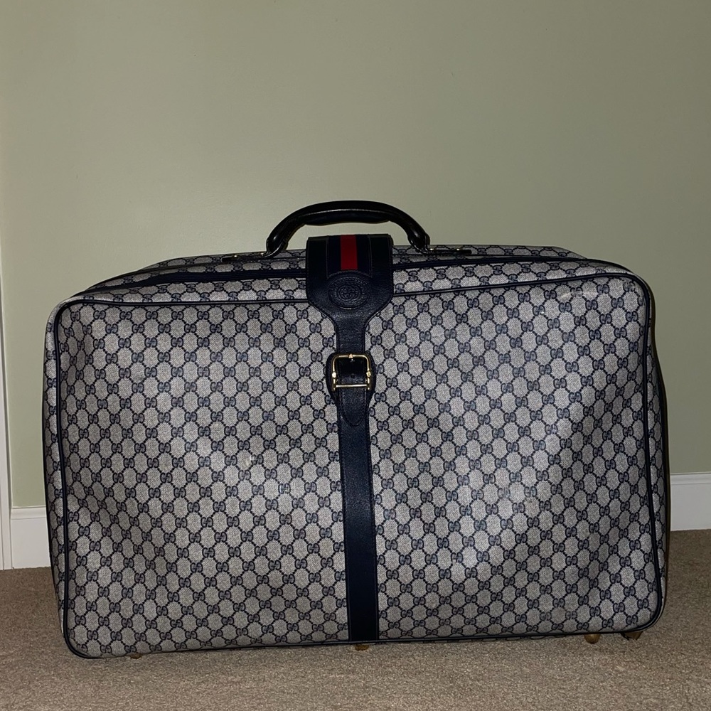 Gucci Monogram Luggage in Navy